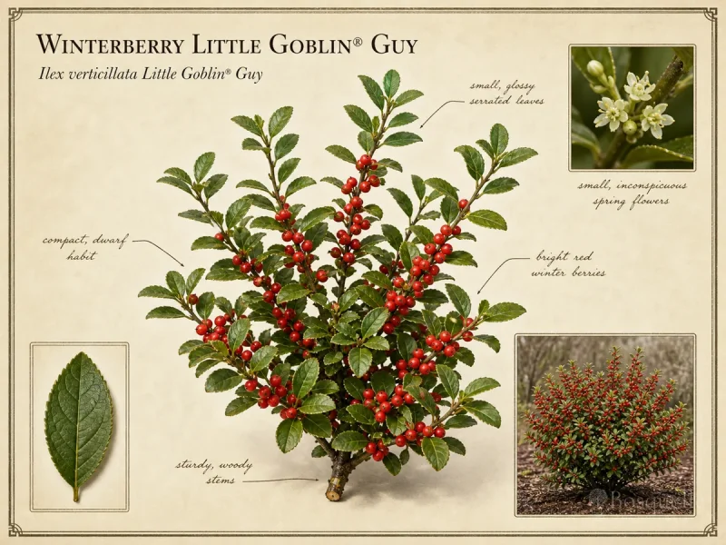 Winterberry Little Goblin® Guy (Ilex verticillata Little Goblin® Guy)
