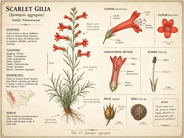 Scarlet Gilia (Ipomopsis aggregata)