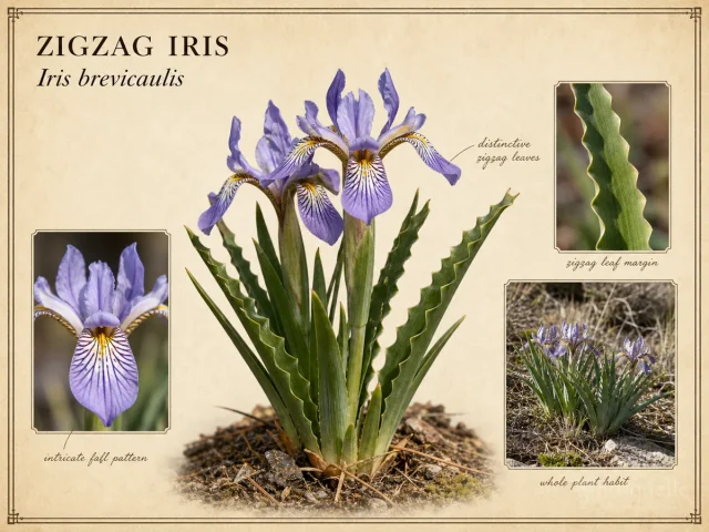 Zigzag Iris (Iris brevicaulis)