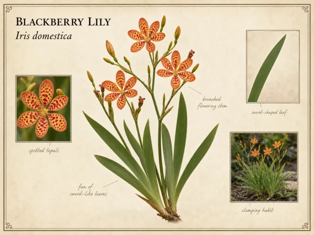Blackberry Lily (Iris domestica)