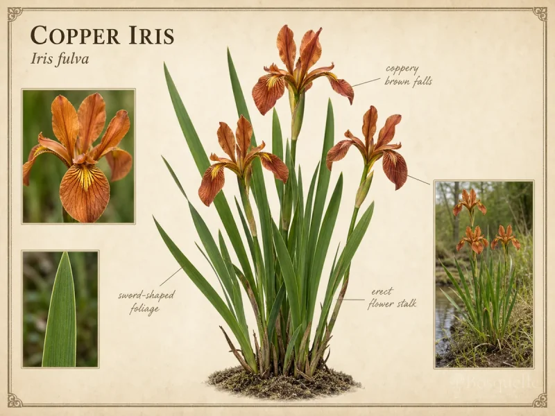 Copper Iris (Iris fulva)