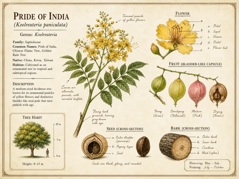 Pride of India (Koelreuteria paniculata)