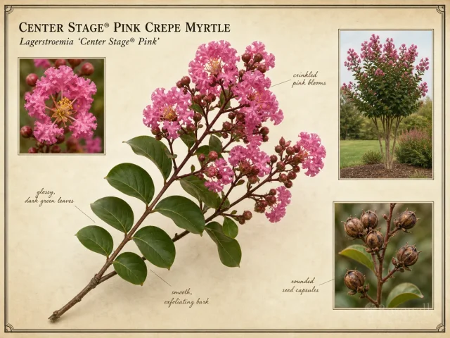 Center Stage® Pink Crepe Myrtle (Lagerstroemia Center Stage® Pink)
