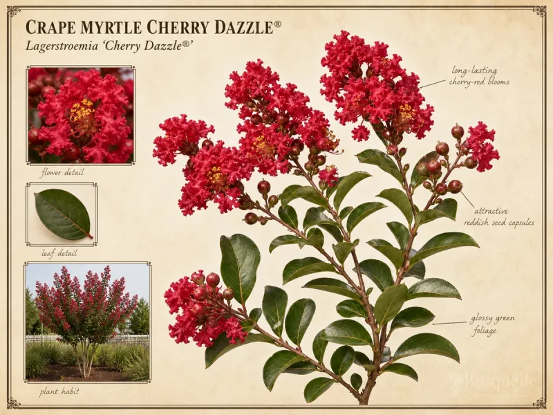 Crape Myrtle Cherry Dazzle® (Lagerstroemia Cherry Dazzle®)