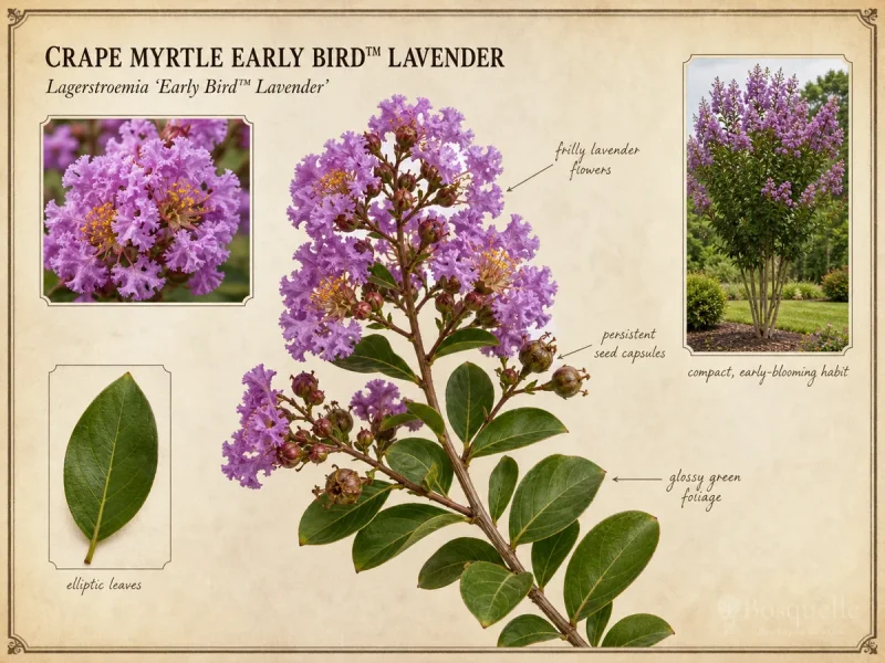 Crape Myrtle Early Bird™ Lavender (Lagerstroemia Early Bird™ Lavender)
