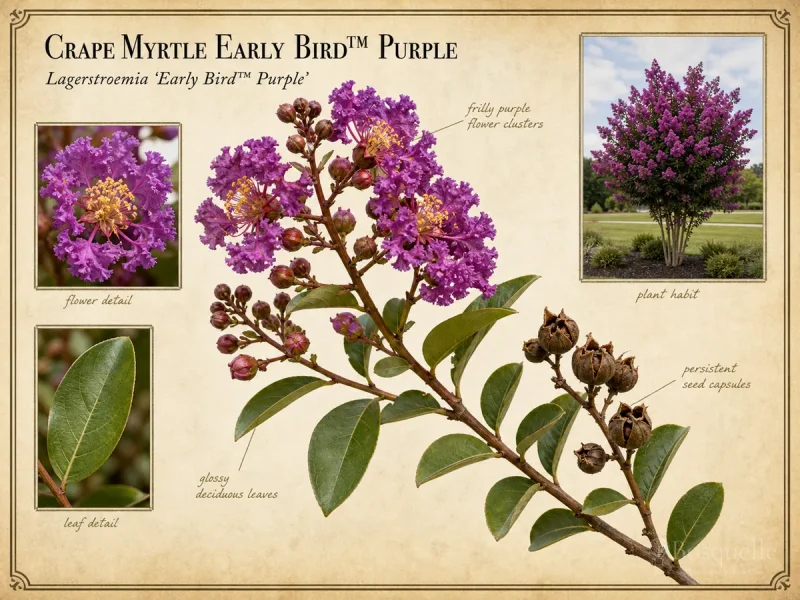 Crape Myrtle Early Bird™ Purple (Lagerstroemia Early Bird™ Purple)