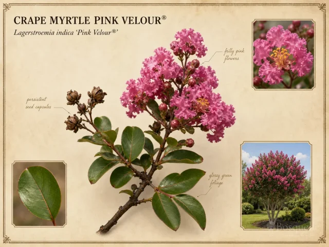 Crape Myrtle Pink Velour® (Lagerstroemia indica Pink Velour®)