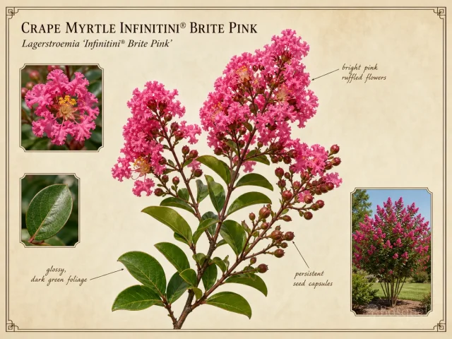 Crape Myrtle Infinitini® Brite Pink (Lagerstroemia Infinitini® Brite Pink)