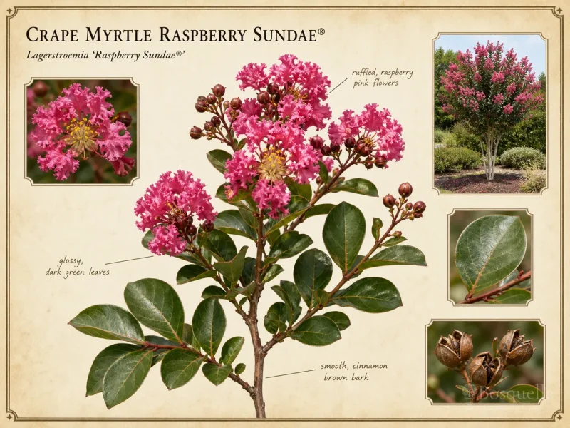 Crape Myrtle Raspberry Sundae® (Lagerstroemia Raspberry Sundae®)