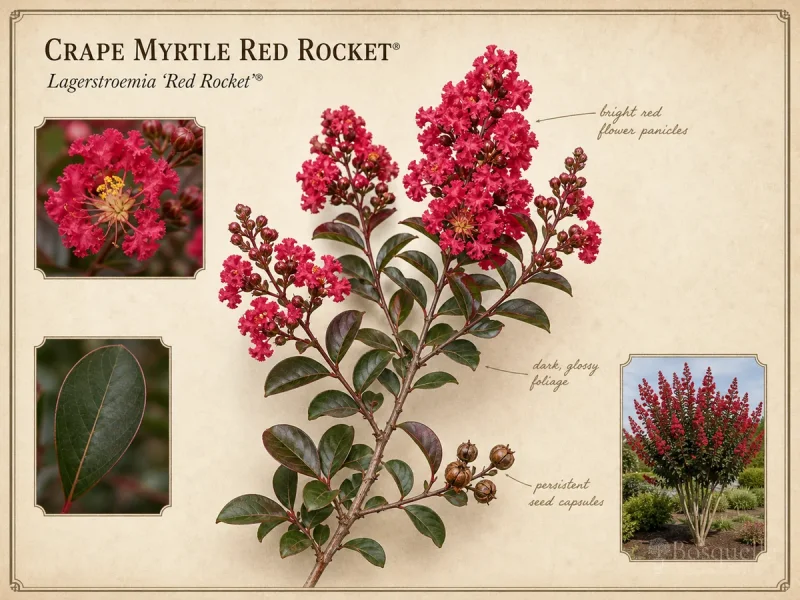 Crape Myrtle Red Rocket® (Lagerstroemia Red Rocket®)