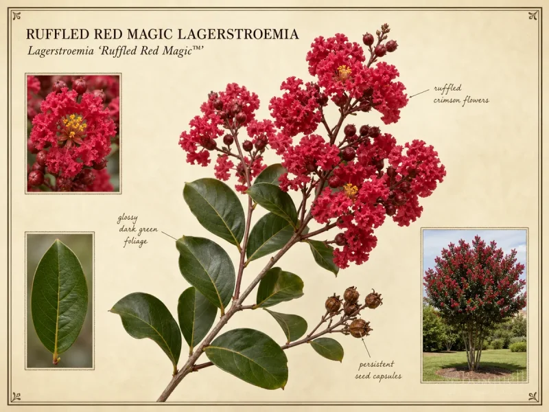 Ruffled Red Magic Lagerstroemia (Lagerstroemia Ruffled Red Magic™)