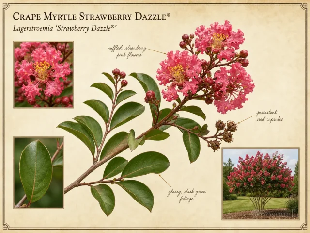 Crape Myrtle Strawberry Dazzle®