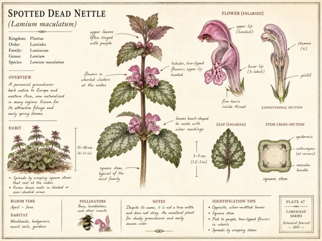 Spotted Dead Nettle (Lamium maculatum)