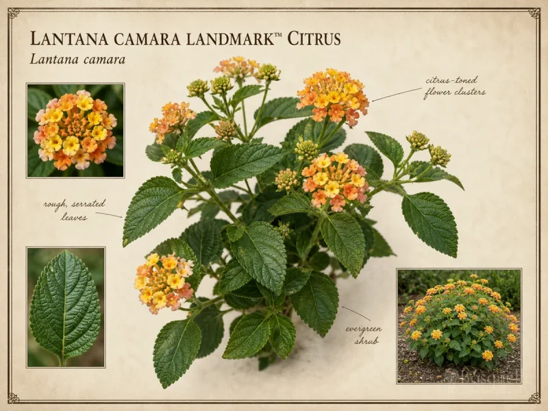 Lantana camara Landmark™ Citrus — Upright bedding camara
