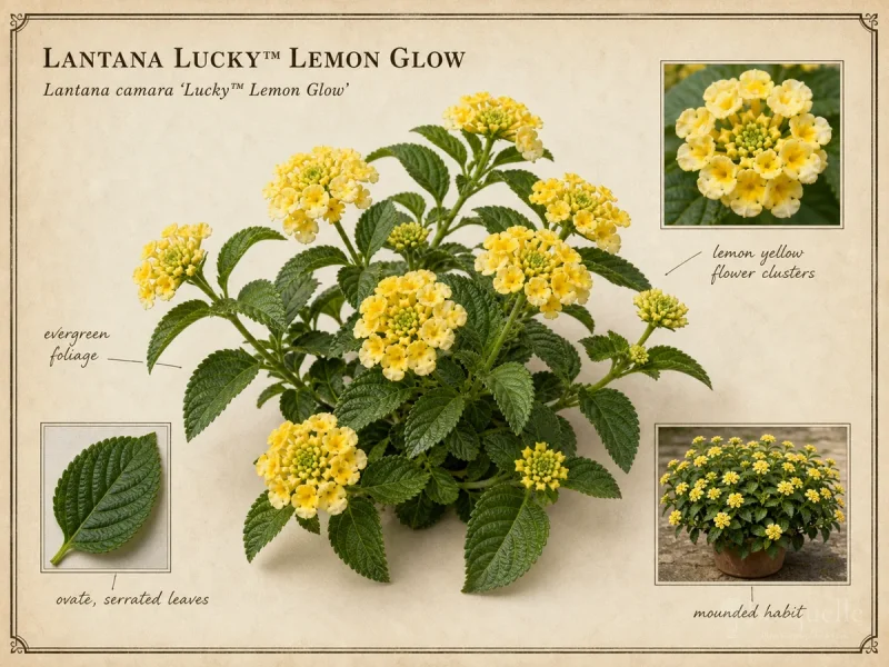 Lantana Lucky™ Lemon Glow — Upright bedding camara