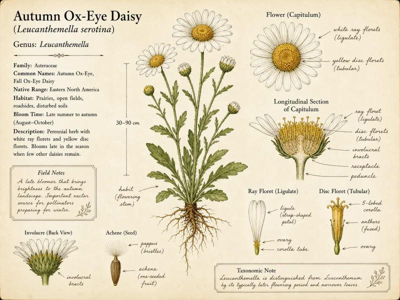 Autumn Ox-Eye Daisy (Leucanthemella serotina)