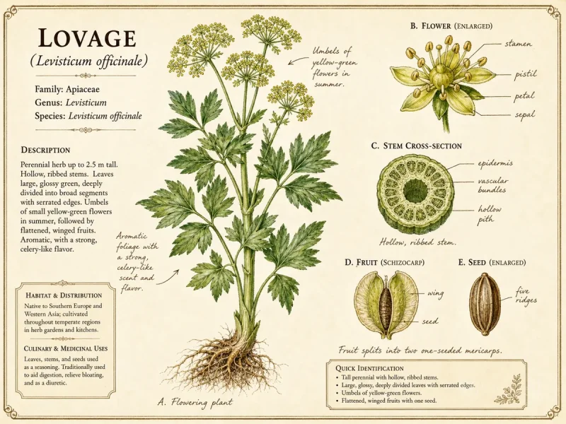 Lovage (Levisticum officinale)