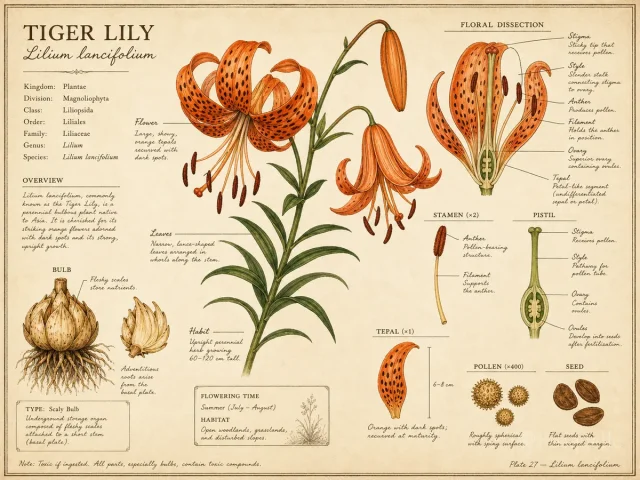 Tiger Lily (Lilium lancifolium)