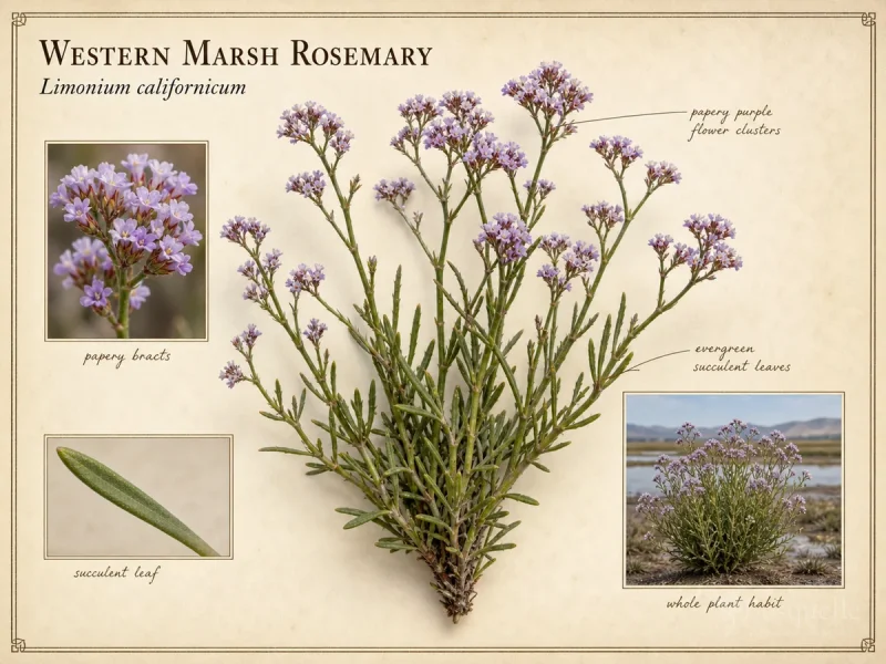 Western Marsh Rosemary — Annual wavyleaf vs perennial sea lavend…