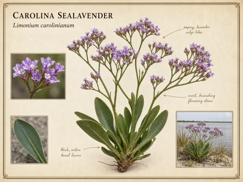 Carolina Sealavender — Annual wavyleaf vs perennial sea lavend…