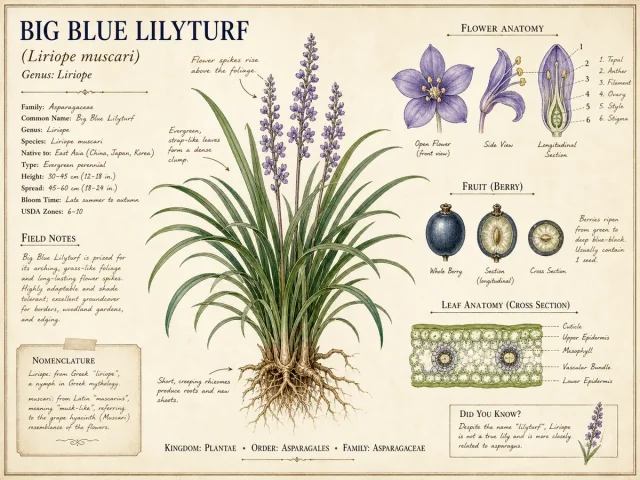 Big Blue Lilyturf (Liriope muscari)
