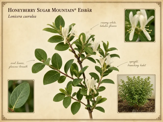 Honeyberry Sugar Mountain® Eisbär (Lonicera caerulea Sugar Mountain® Eisbär)