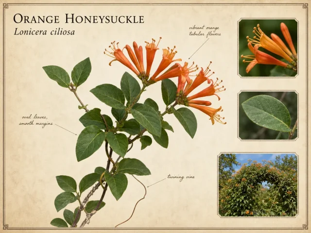 Orange Honeysuckle (Lonicera ciliosa)