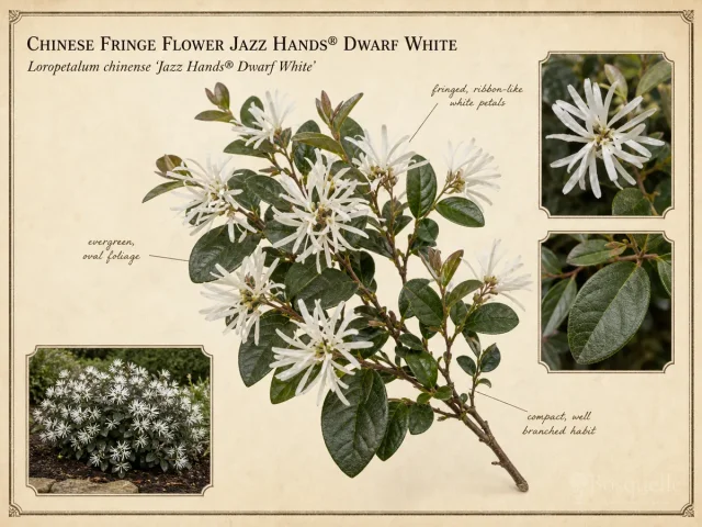 Chinese Fringe Flower Jazz Hands® Dwarf White