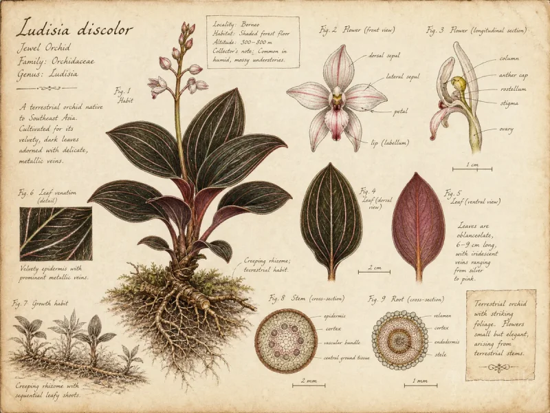 Jewel Orchid (Ludisia discolor)