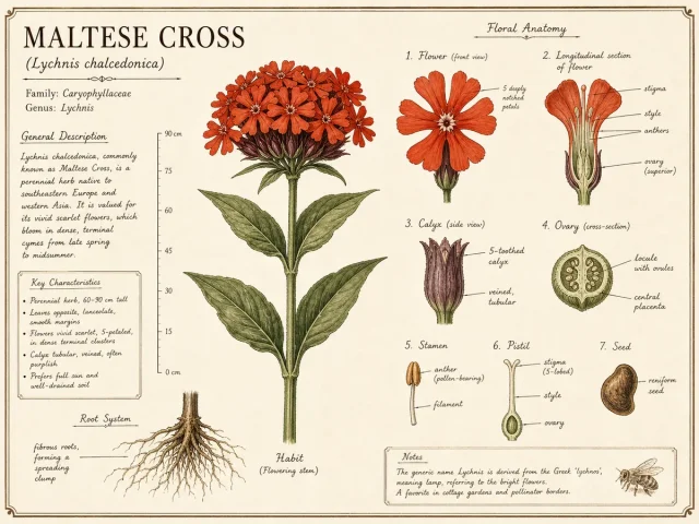 Maltese Cross (Lychnis chalcedonica)