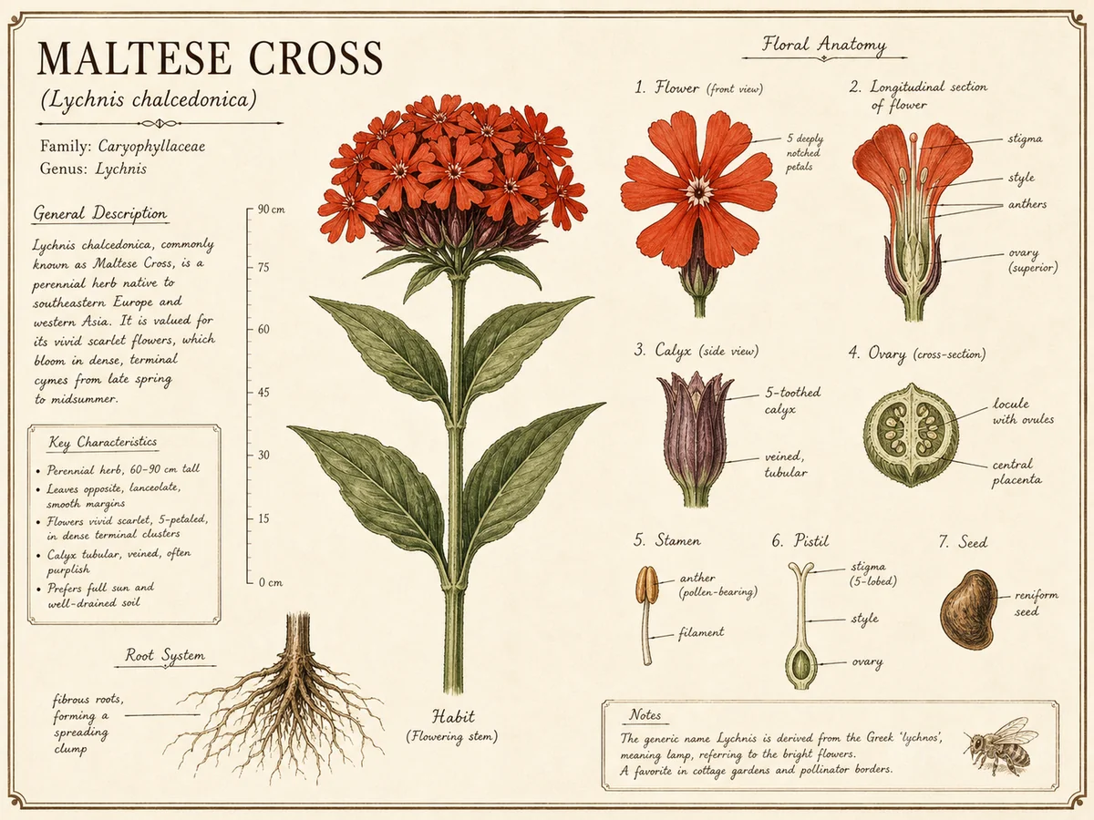 Maltese Cross (Lychnis chalcedonica)