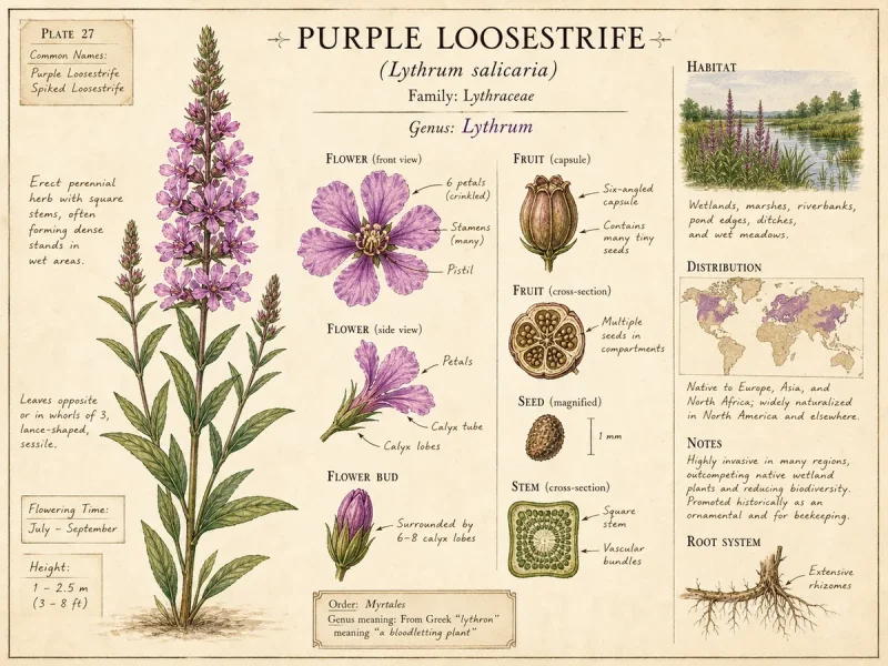Purple Loosestrife (Lythrum salicaria)