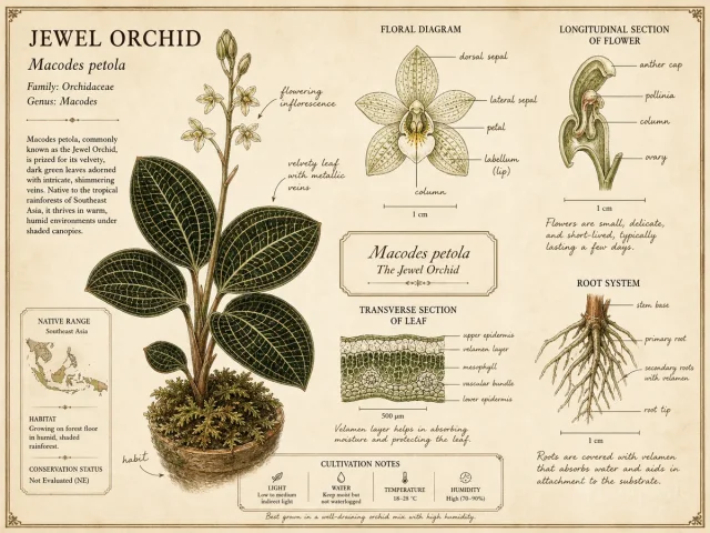Jewel Orchid (Macodes petola)