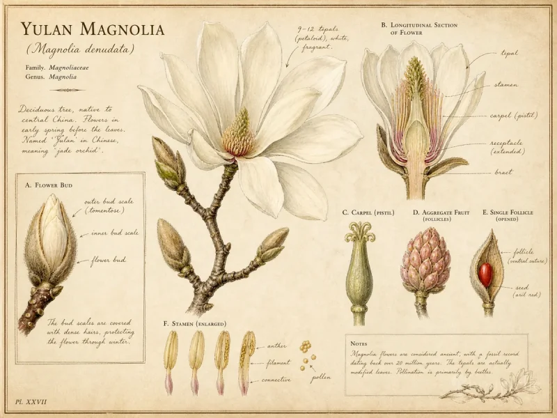 Yulan Magnolia (Magnolia denudata)