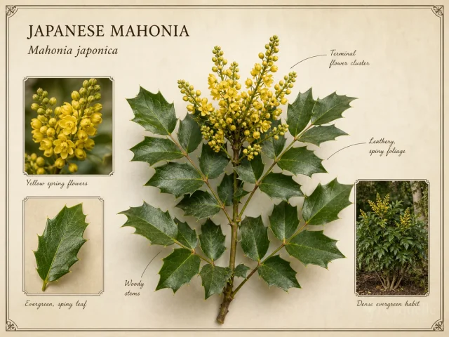 Japanese Mahonia (Mahonia japonica)