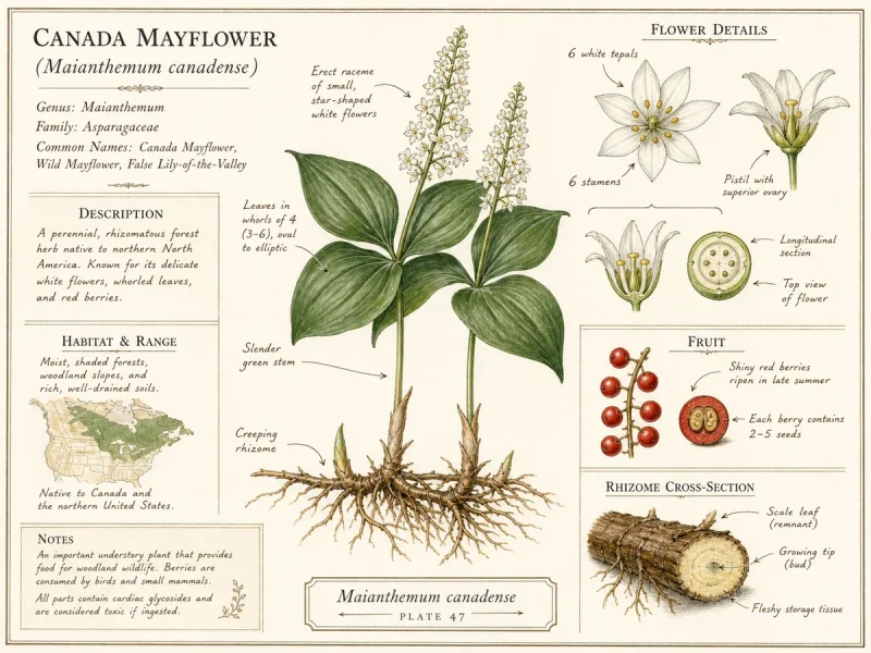 Canada Mayflower (Maianthemum canadense)