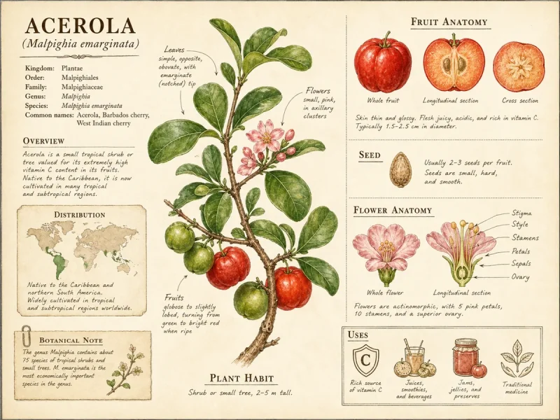 Acerola — Give it full sun, soil that drains, and water whi…