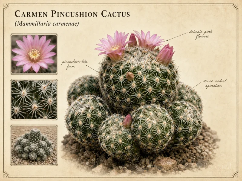 Carmen Pincushion Cactus (Mammillaria carmenae)