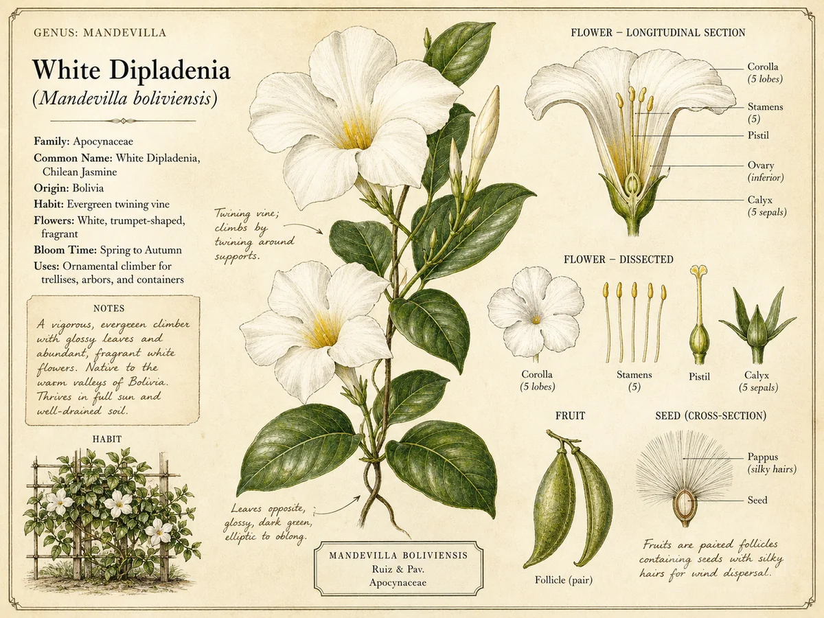 White Dipladenia