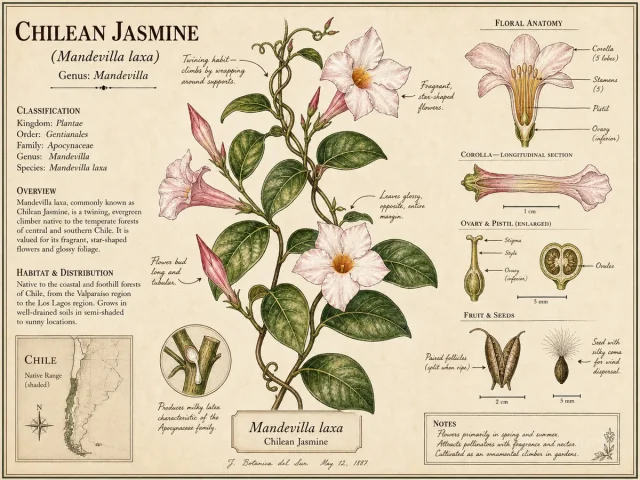 Chilean Jasmine (Mandevilla laxa)