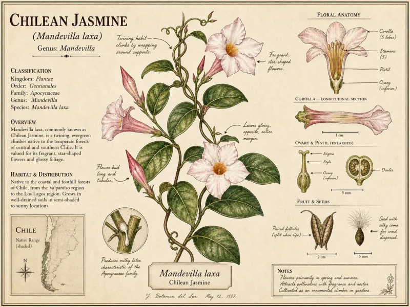 Chilean Jasmine (Mandevilla laxa)