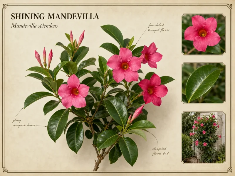 Shining Mandevilla (Mandevilla splendens)
