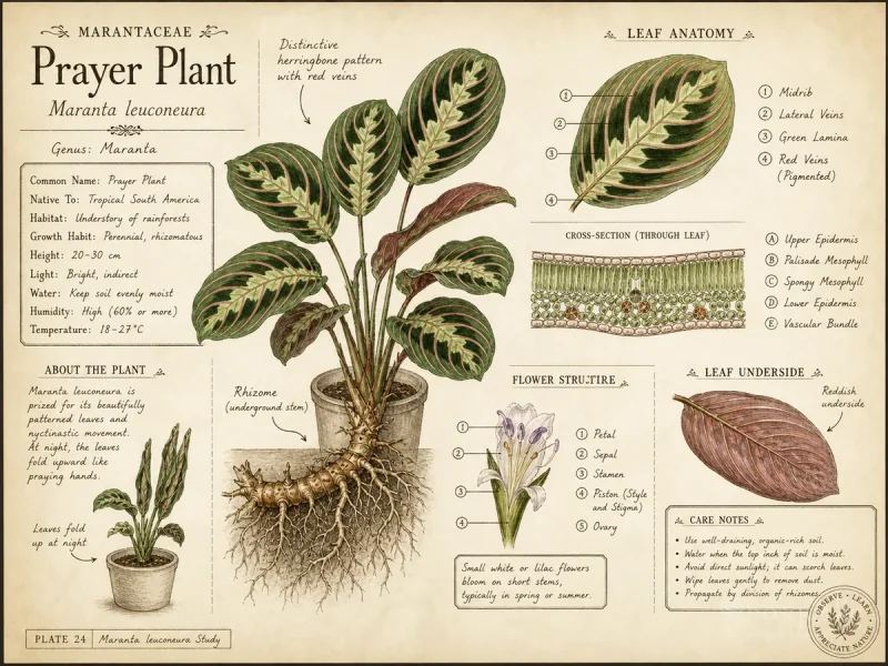 Prayer Plant (Maranta leuconeura)