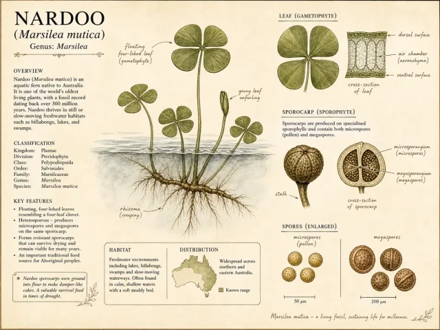 Nardoo (Marsilea mutica)