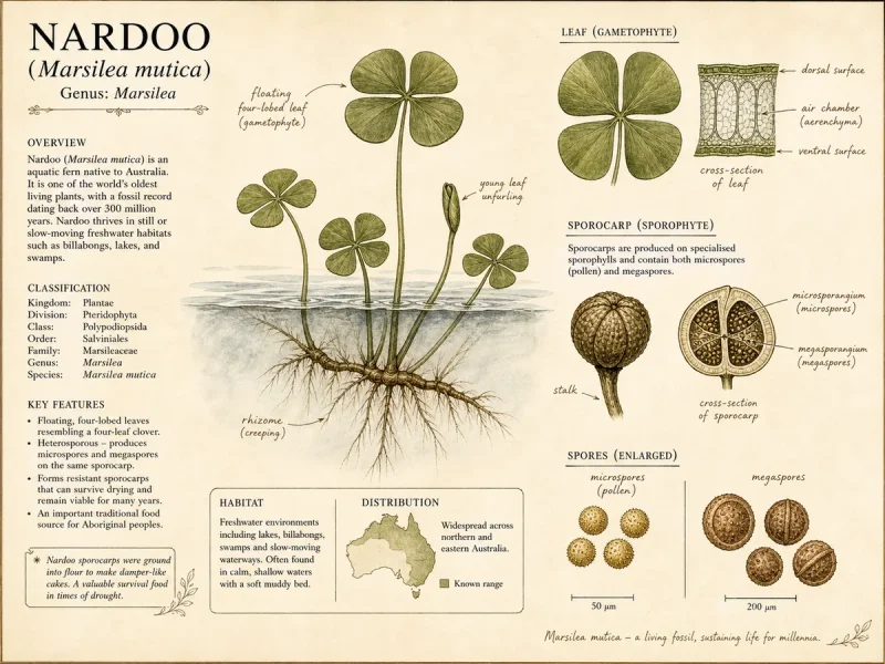 Nardoo (Marsilea mutica)