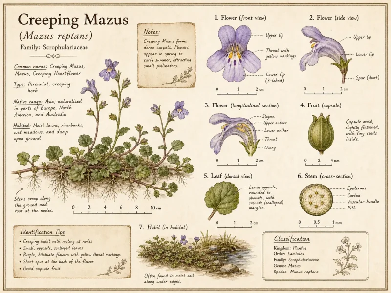 Creeping Mazus (Mazus reptans)