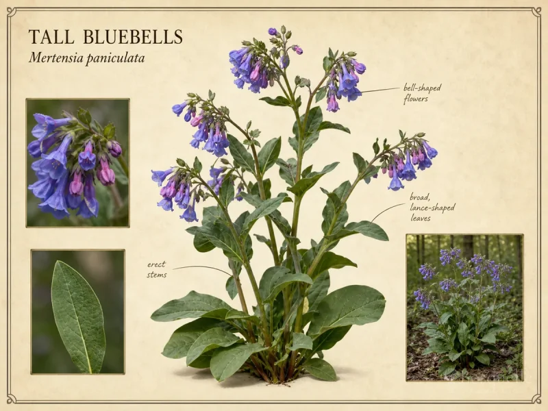 Tall Bluebells (Mertensia paniculata)