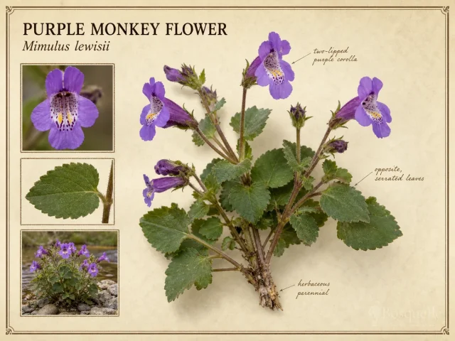Purple Monkey Flower (Mimulus lewisii)
