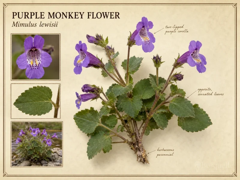 Purple Monkey Flower (Mimulus lewisii)