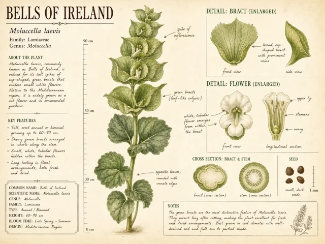 Bells of Ireland — Chill the seed, then sow it on the surface